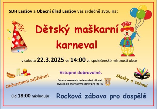 Dětský maškarní karneval