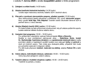 Oslavy 100. výročí založení SDH lanžov a sraz rodáků a přátel Lanžova