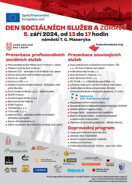 Den sociálních služeb a zdraví ve Dvoře Králové