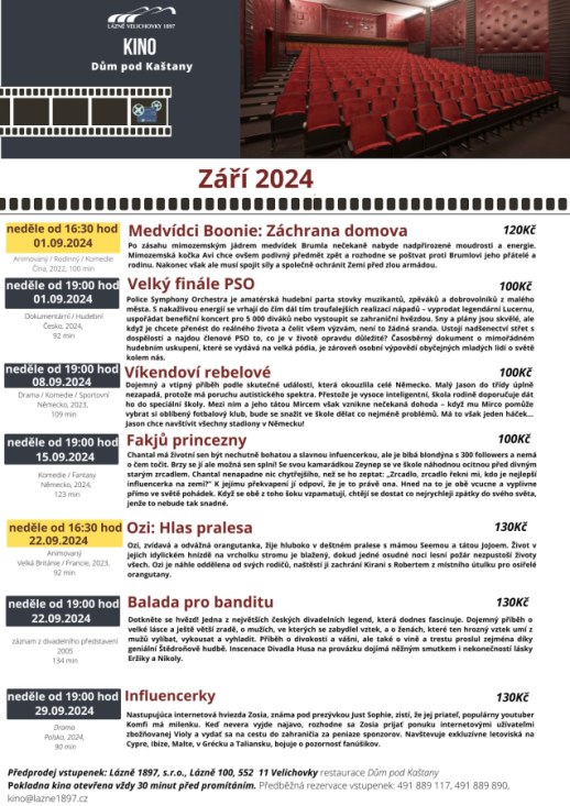 Kino Velichovky září 2024
