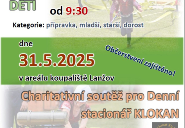 Pozvánka na dětskou a charitativní soutěž